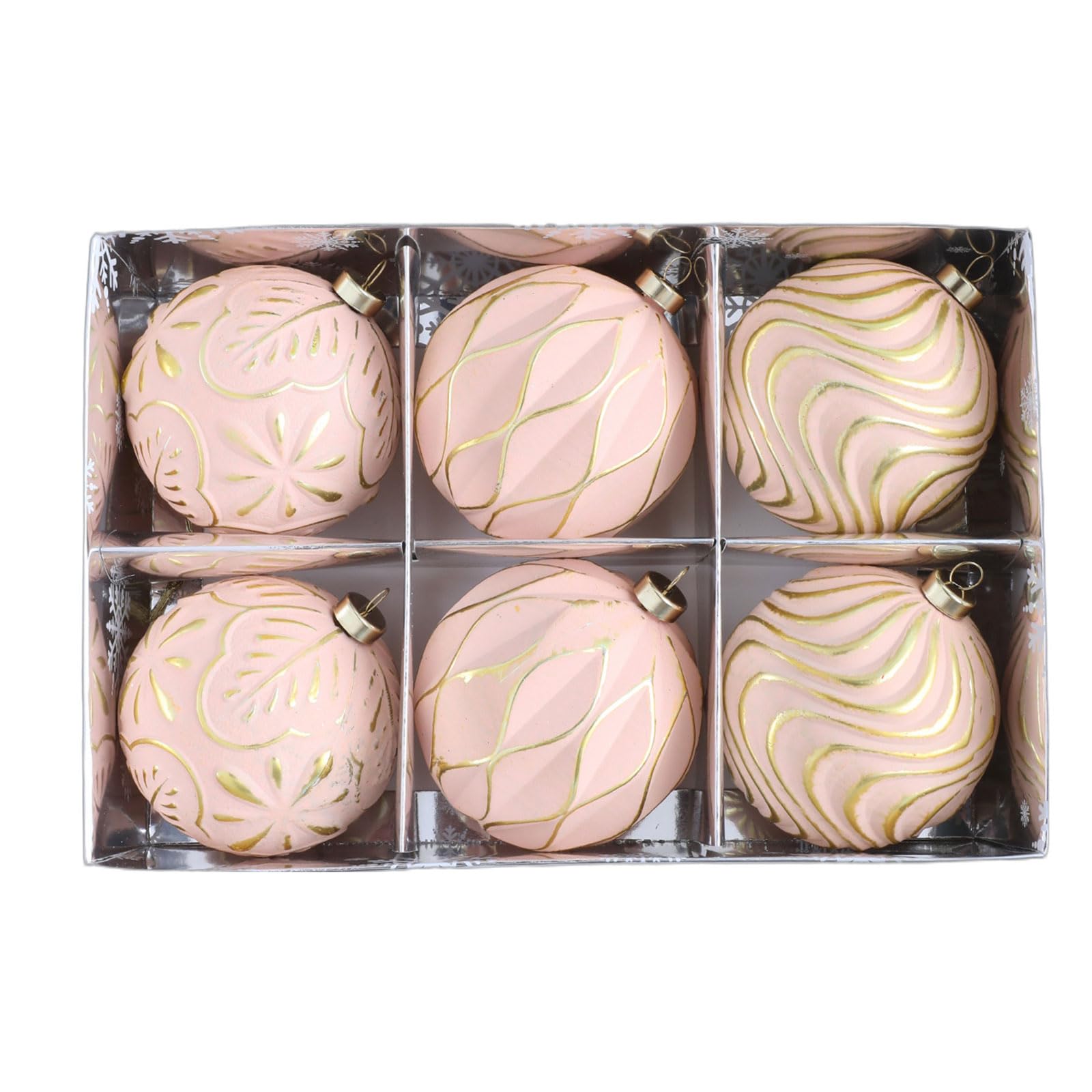 our fave 6Pcs Shatterproof Christmas Decoration for Tree Wreath Mantels Staircase Christmas Decorations