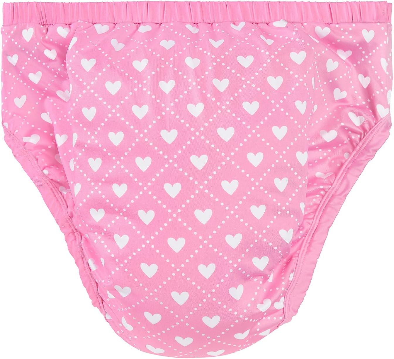 Littleforbig Soft Silky Underwear Comfortable Washable Reusable Adult Training Pants - Blushing Baby - Image 6