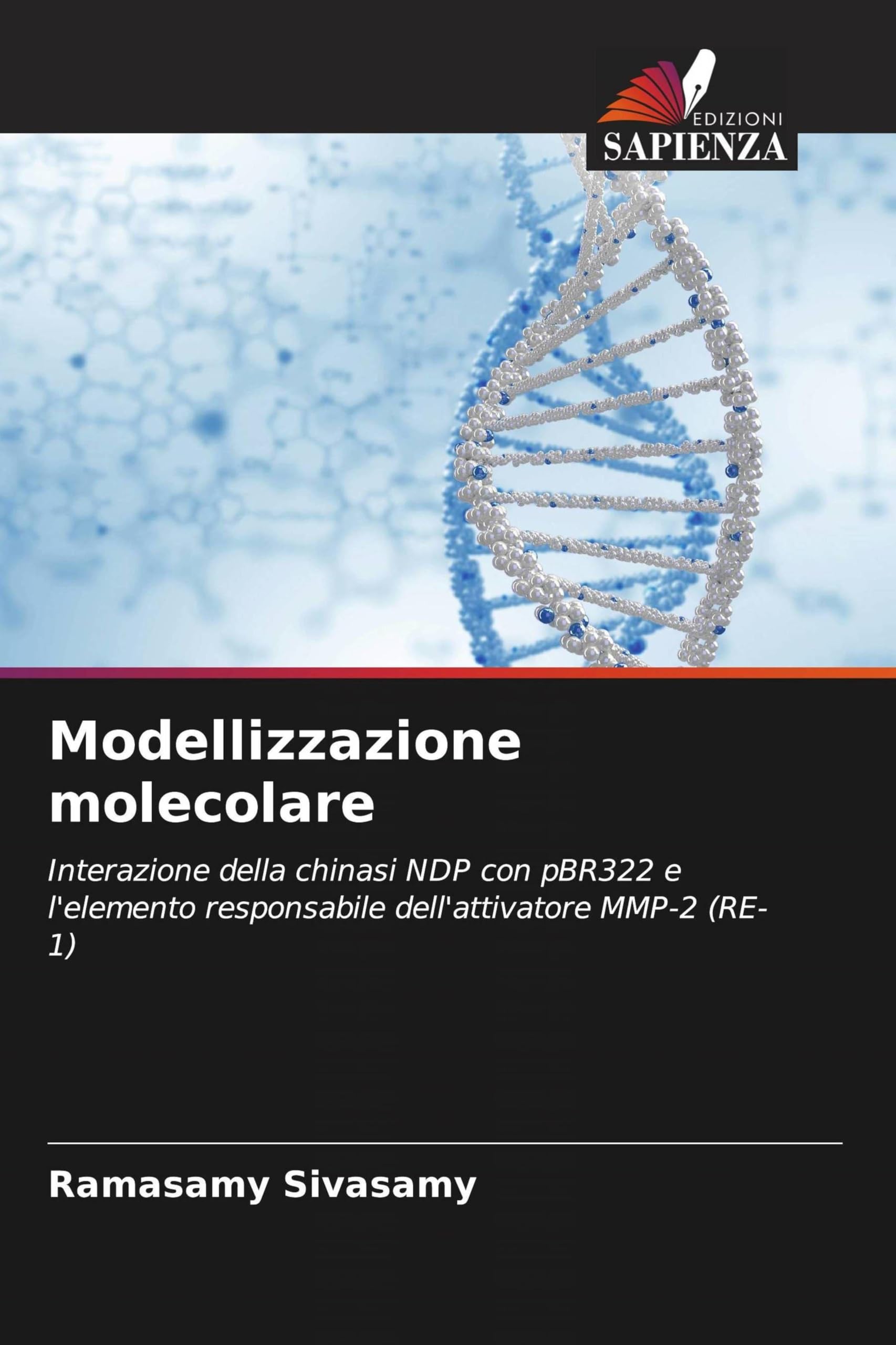 Modellizzazione molecolare: Interazione della chinasi NDP con pBR322 e l'elemento responsabile dell'attivatore MMP-2 (RE-1)