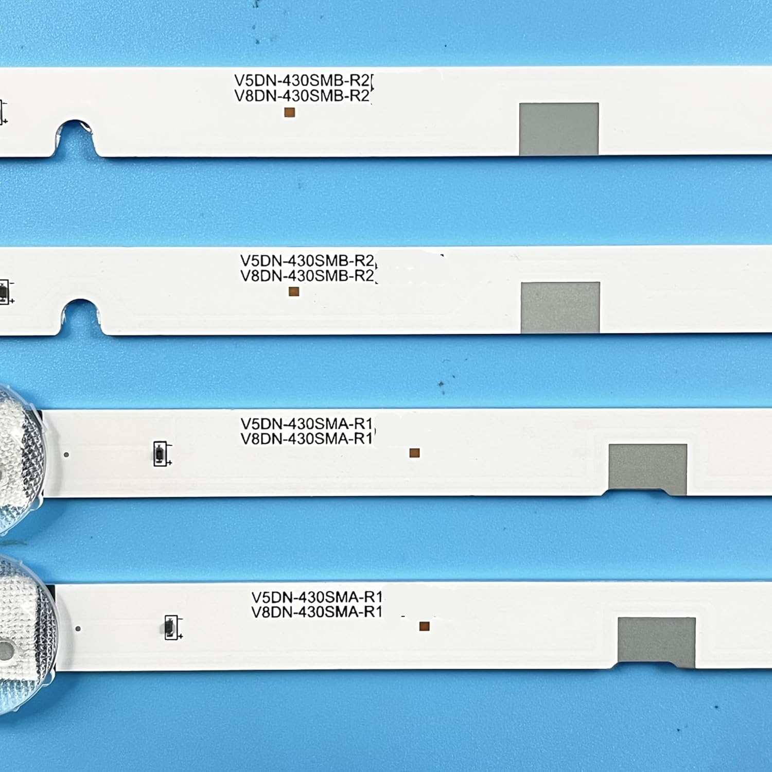 Compatible with 8 Backlight Strips V8DN-430SMA-R0 430SMB UE43N5300AU UE43N5000 UN43J5290 UN43T5300 BN96-46570A 46571A HG43AD570SJXXZ for Enhanced Display