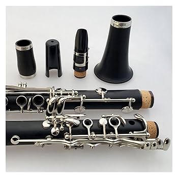 クラリネット本体 木製 黒 ケース付き クラリネット B♭キー 木管 本体 初心者セット 黒 ケース
