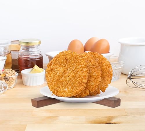 Miniatura 6 de LIFKOME Almohadilla plegable de aislamiento térmico de madera, almohadilla plegable de madera para salvamanteles, almohadillas plegables resistentes