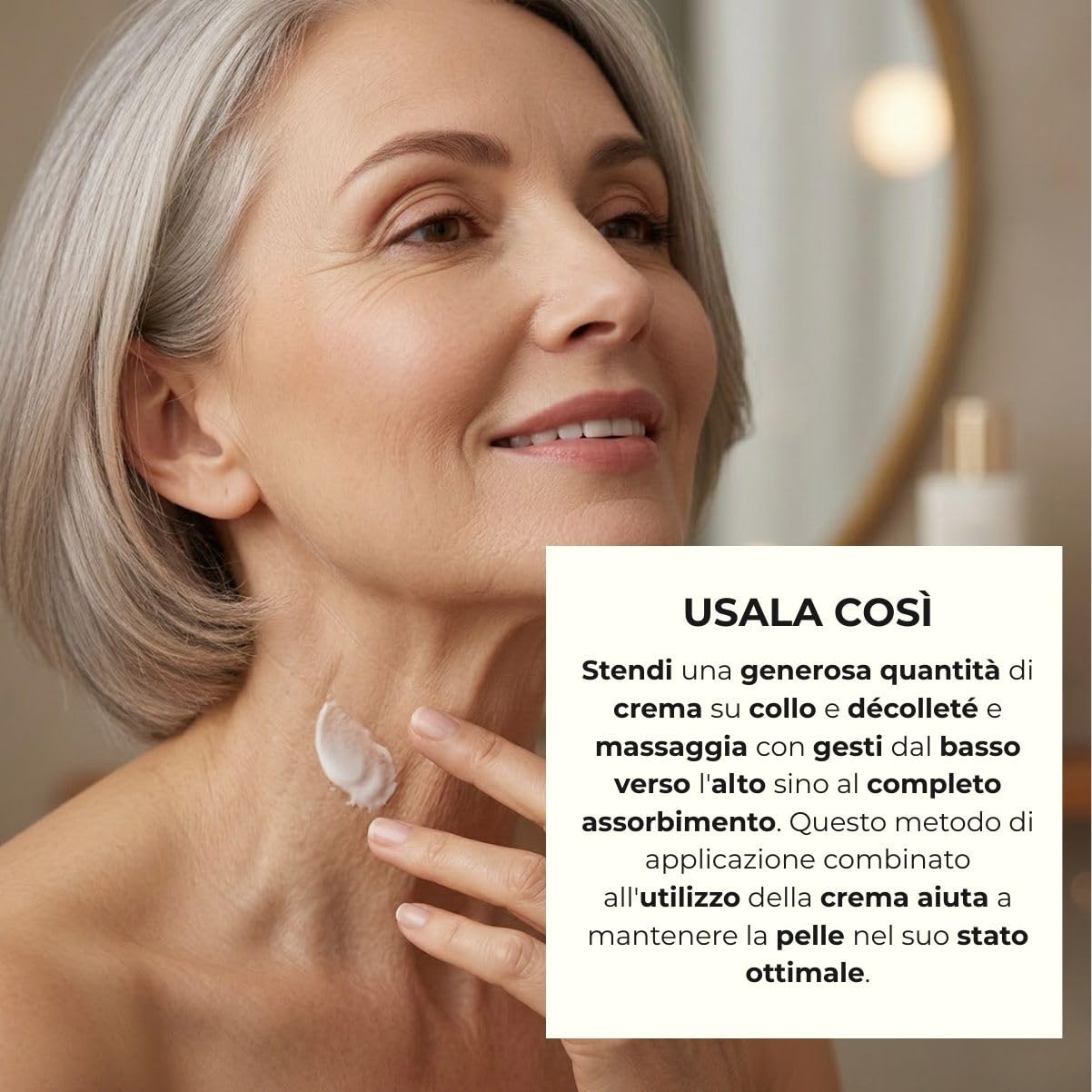 Bottega Verde - Trattamento Collo e Décolleté, Effetto Lifting, in Crema, 50 ml, Azione Antietà, Effetto Elasticizzante, per Tutti i Tipi di Pelle