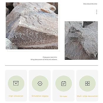 Amazon.co.jp: 屋外用の自然な人工矢印岩装飾品：庭、芝生、風景