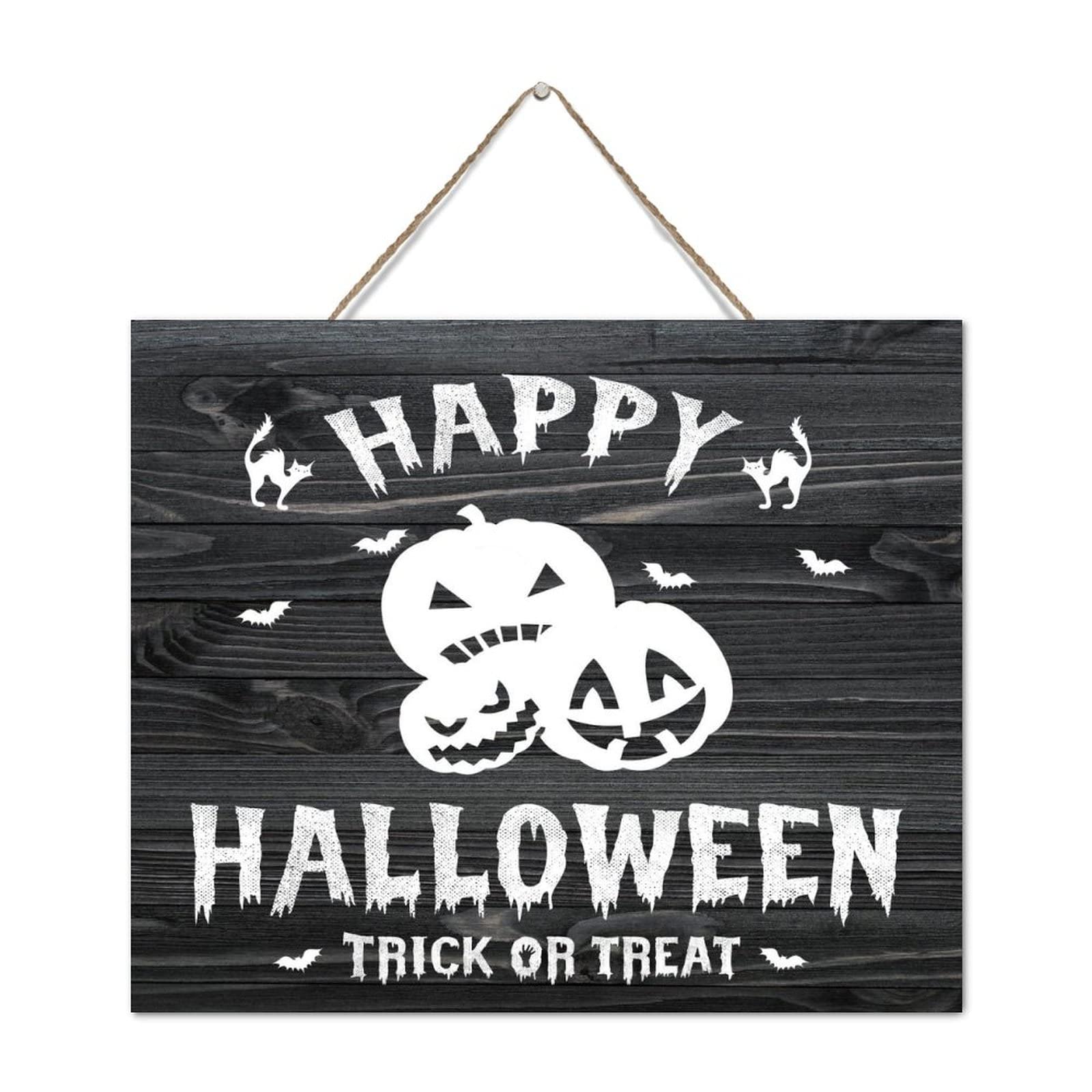 Plaque en bois peinte Halloween de qualité supérieure style moderne