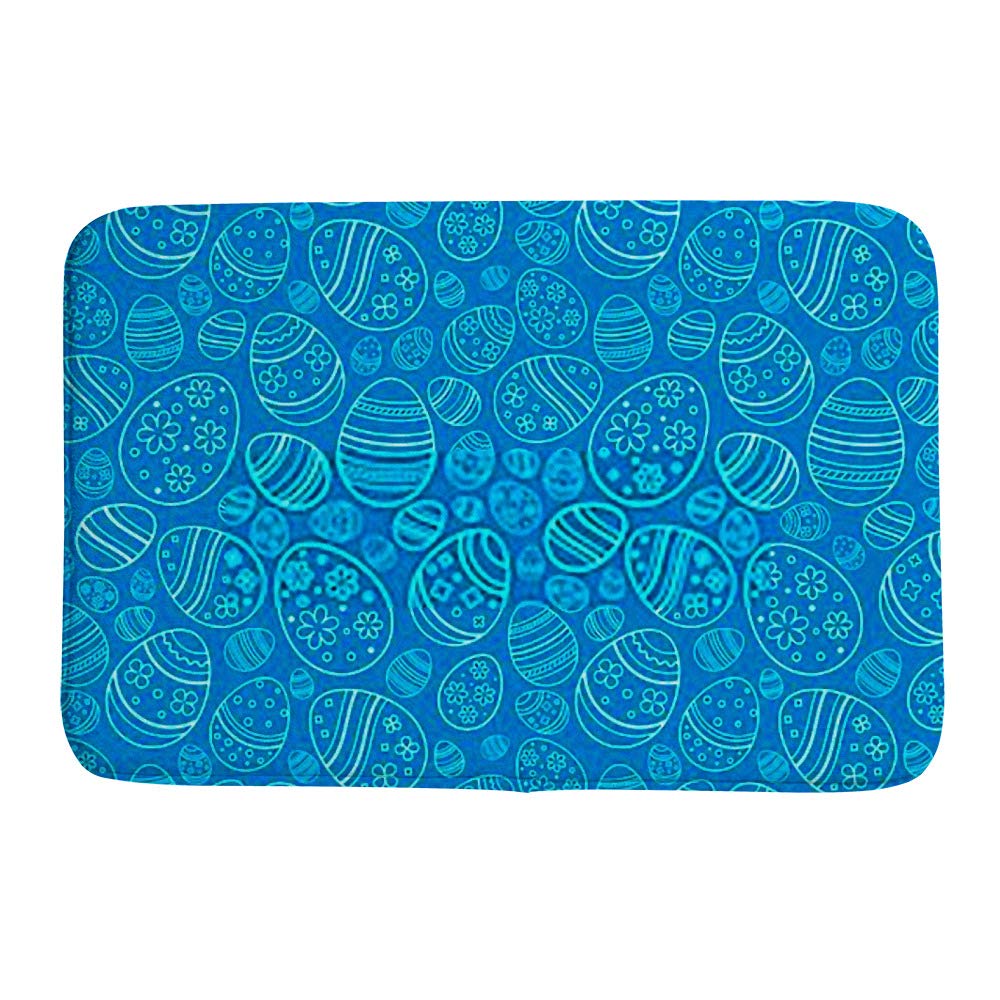 Tapis de bain de Pâques haut de gamme en polaire corail anti-boulochage design CHENHONG