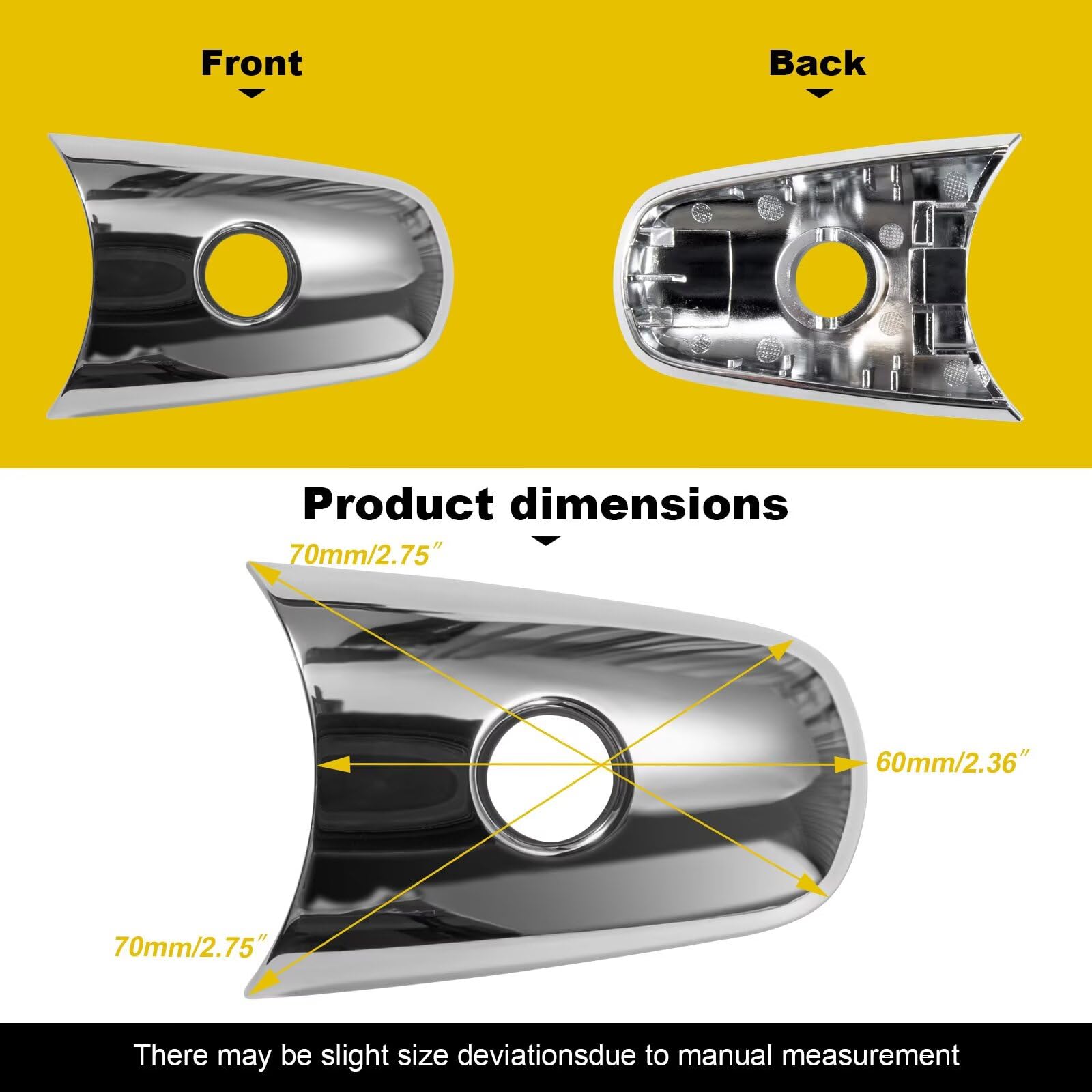 Maniglia Porta Esterna Cromata Lato Guida Anteriore Sinistra Per Infiniti EX35 FX35 QX50 QX56 2008-2020