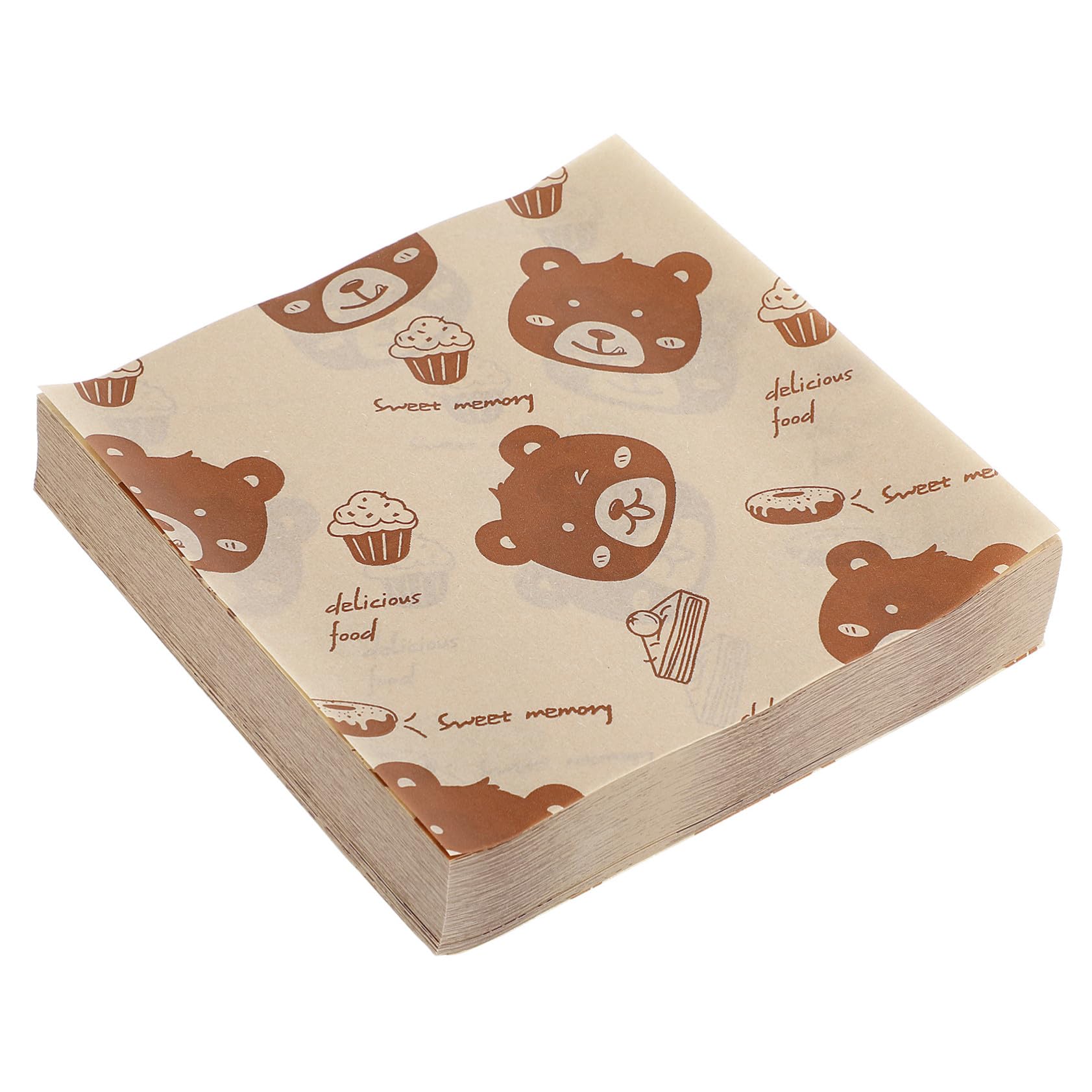 Papier alimentaire sulfurisé anti-gras 500 feuilles design