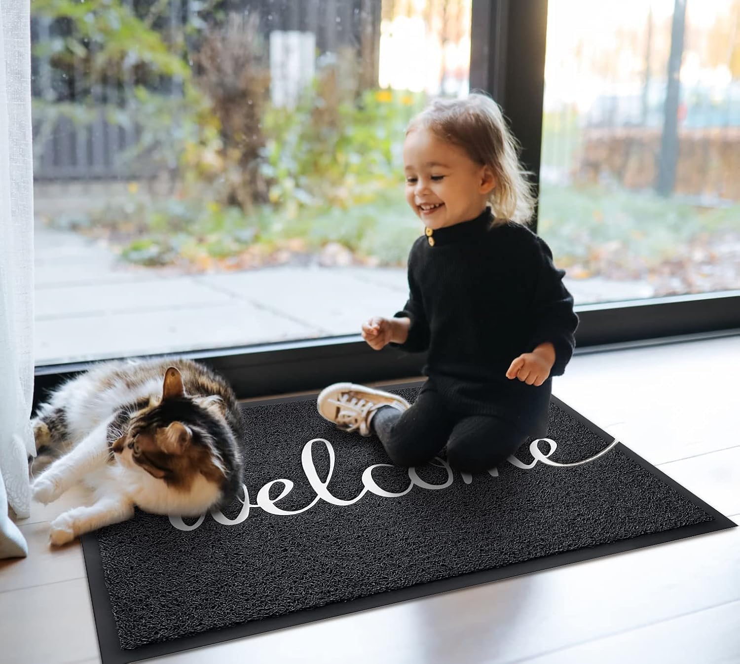 EARTHALL Tapis de bienvenue amusant pour l'intérieur, porte d'entrée pour entrée extérieure, paillasson d'entrée extérieurintérieur, tapis de porte d'entrée pour entrée intérieure, tapis d'extérieur