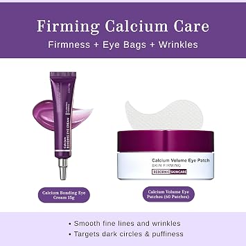 Calcium Volume Under Eye Patches + Calcium Anti Wrinkle Eye Cream 15g