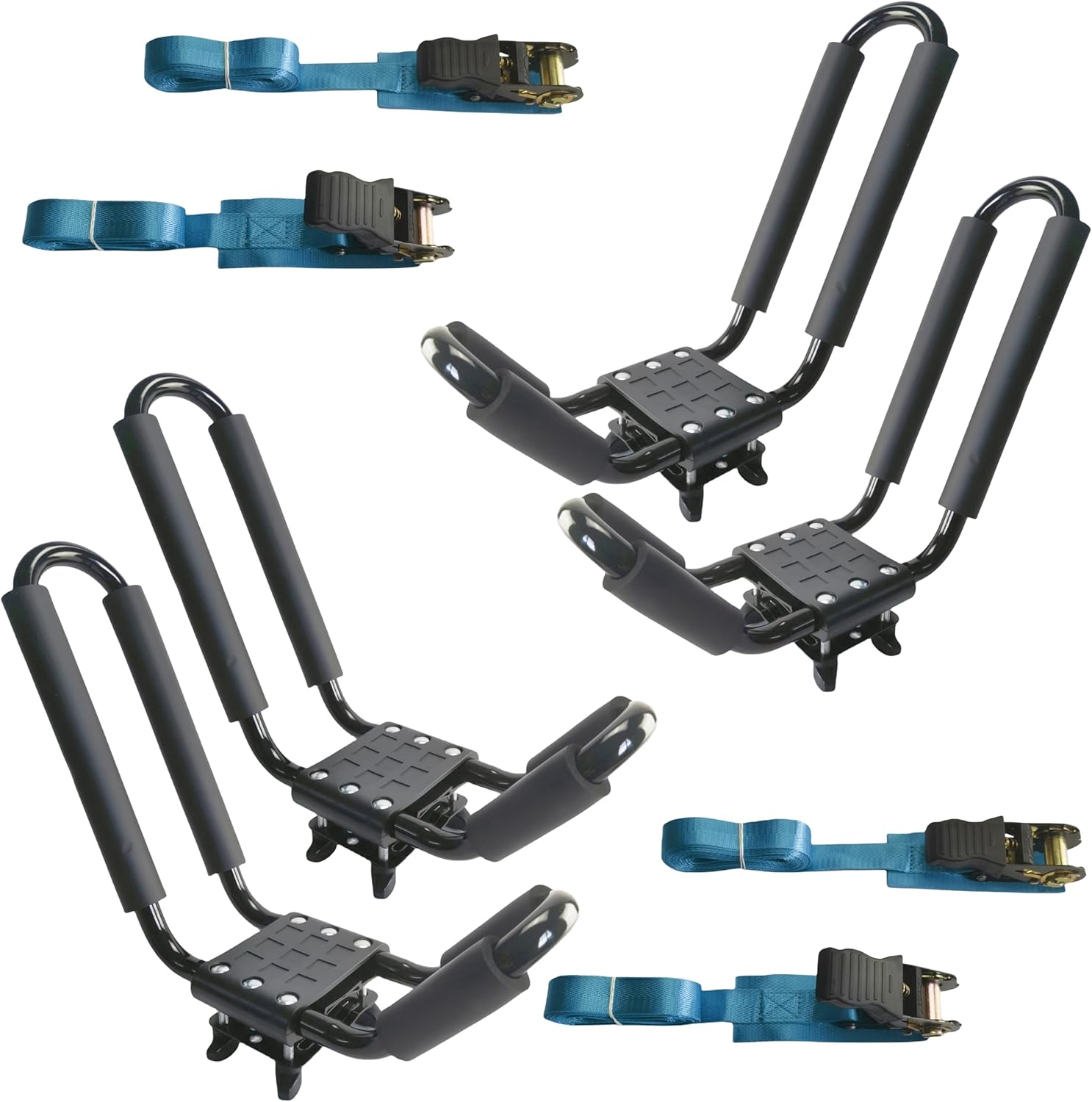 2 PAIRS Kayak Roof Rack for Car Top Roof Mount Carrier J Cross Bar Canoe Boat 2 PAIRS Kayak Roof Rack for Car Top Roof Mount Carrier J Cross Bar Canoe Boat
