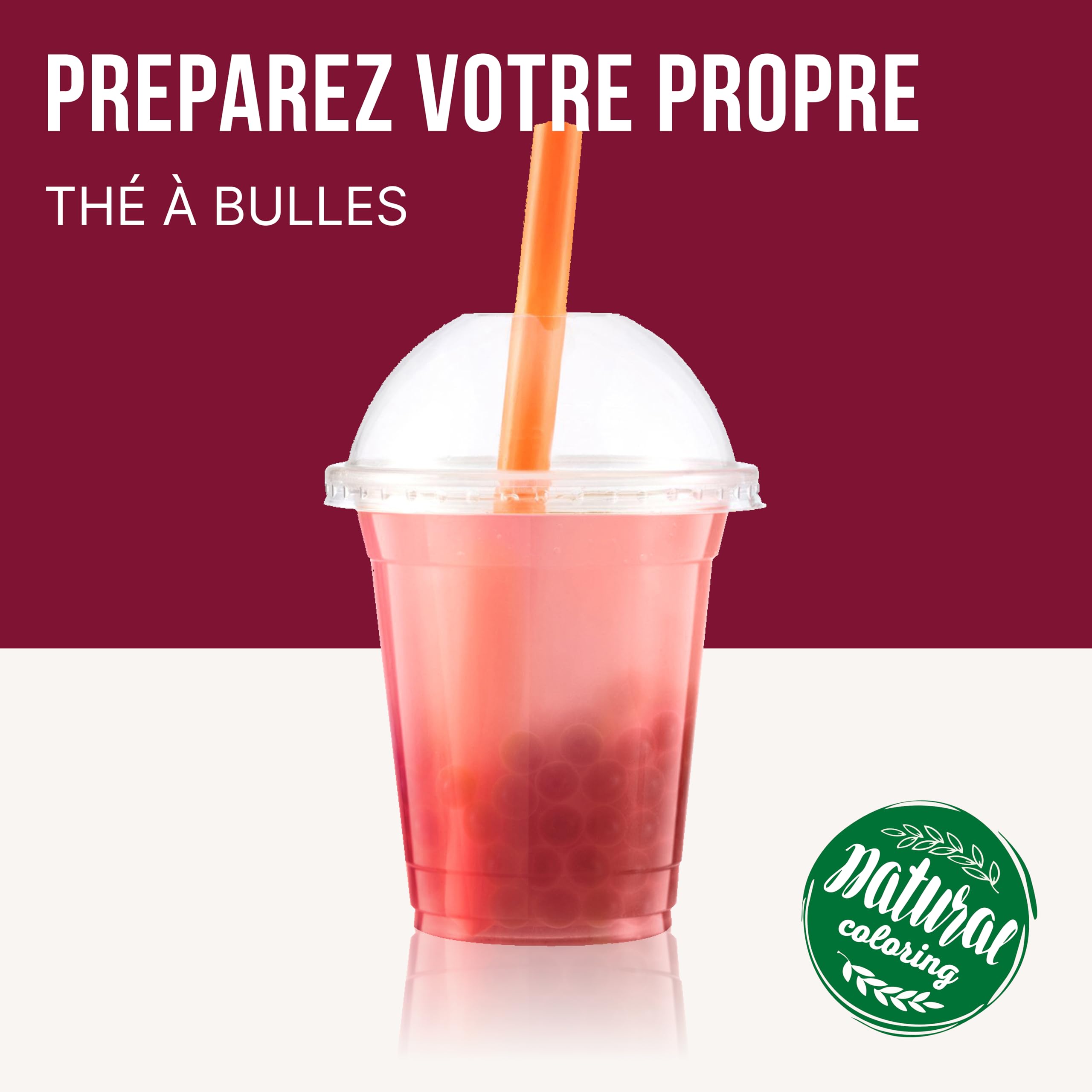 POPPING BOBA - Sferette alla frutta per Bubble Tea - Ciliegia - 1 kg - nessun colorante artificiale, basso contenuto di zucchero, succo di frutta vero, 100% vegan e senza glutine