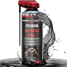 WerkXheld Rostlöser-Spray 400ml | Extrem starker Rostentferner & Kriechöl für Metall, Fahrrad, Auto & mehr | Anti-Rost-Spray | Multifunktionaler Entroster & Glühkerzenlöser