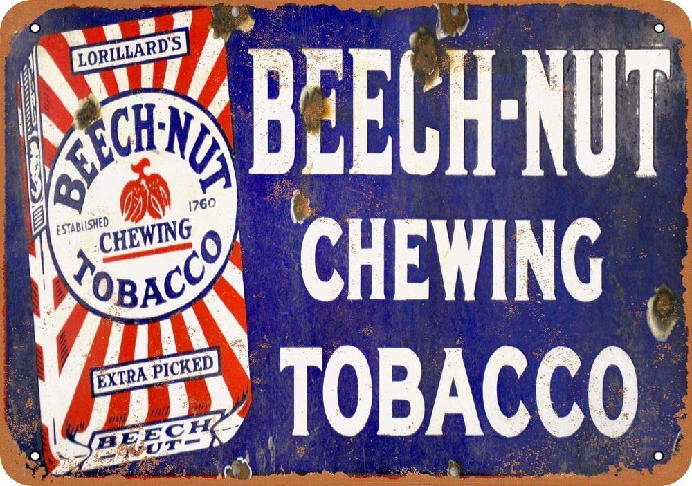 Amazon.com: Isaric Tin Sign Vintage Metal Signs - Beech-Nut Chewing Tobacco 