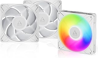 ARCTIC P14 Pro A-RGB (White) – 3 Pieces – Powerful and Quality Fan, 140mm PWM Fan with Separate Y Cable, 400-2500 rpm, 0 r…
