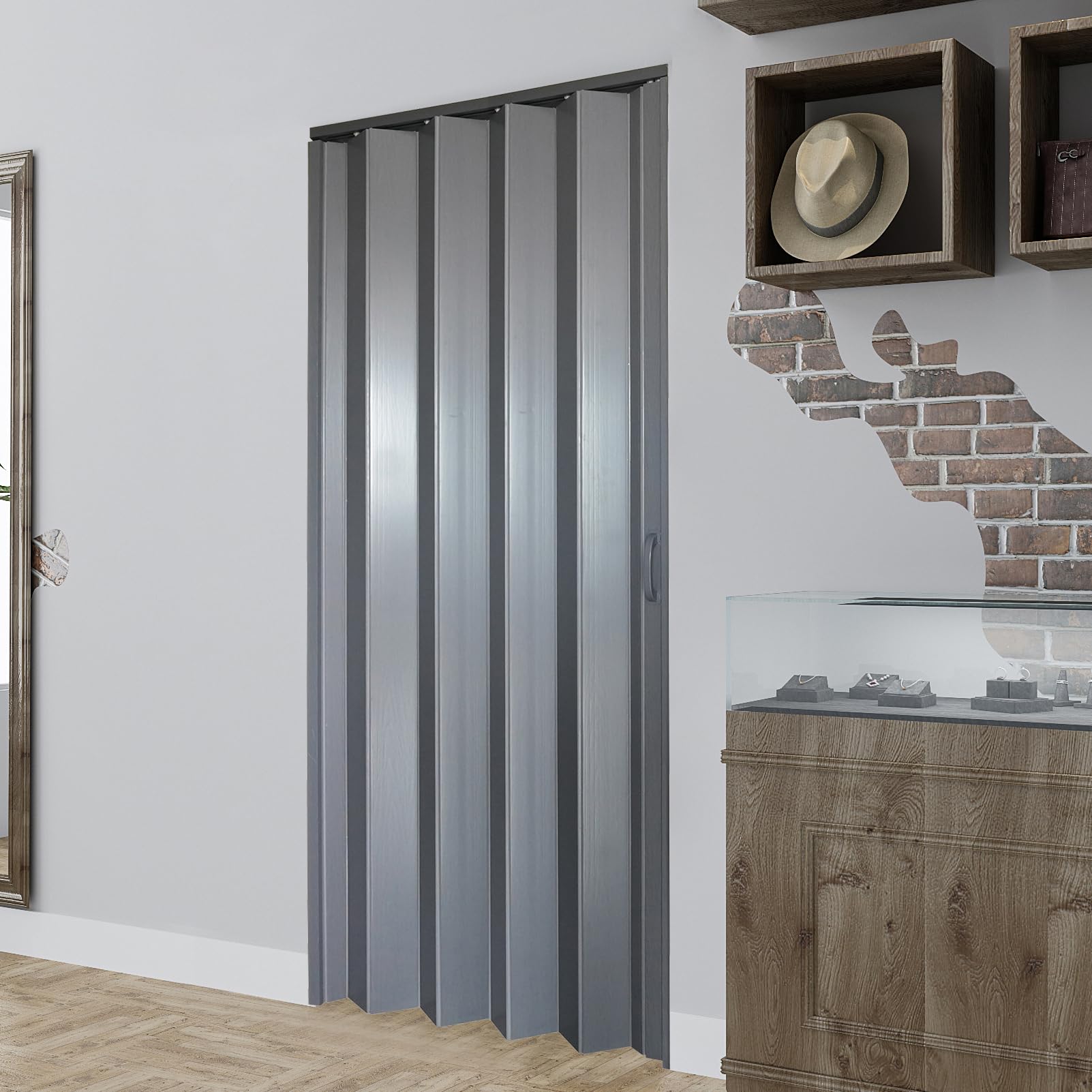 Amazon.com: DIYHD 36X80in Interior Folding PVC Accordion Door,Grey