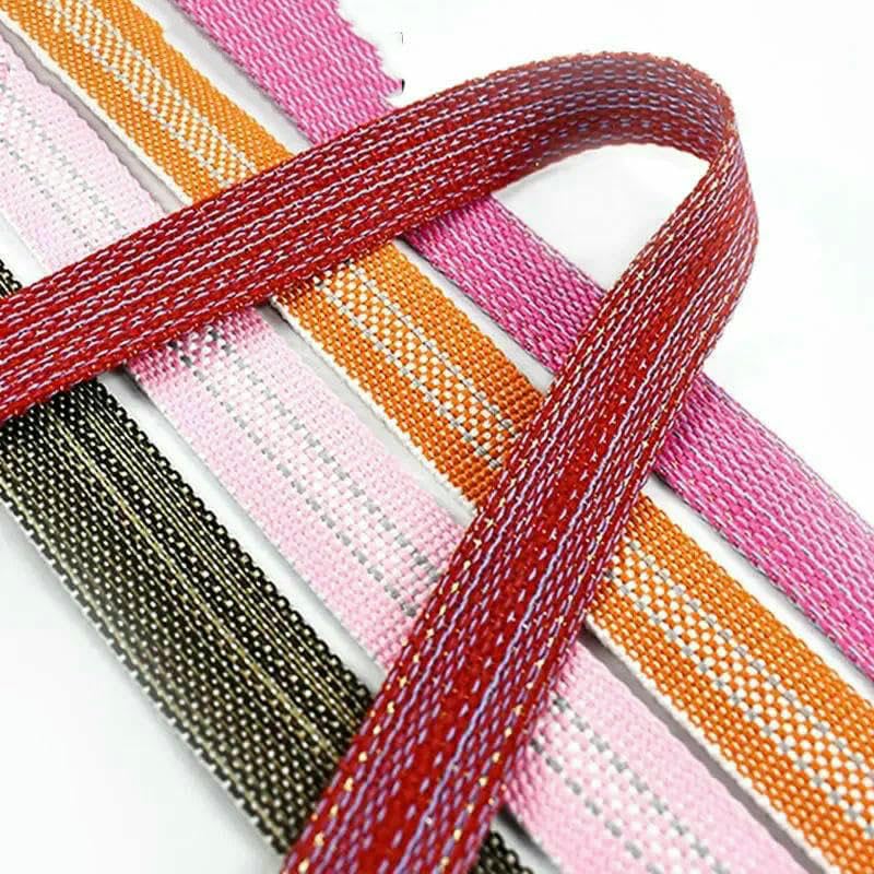 Cinta de poliéster jacquard de algodón (20-34,0 mm, 5/10 metros) para bolsos, zapatos, mochilas, accesorios de costura, color azul, 30 mm, 10 metros