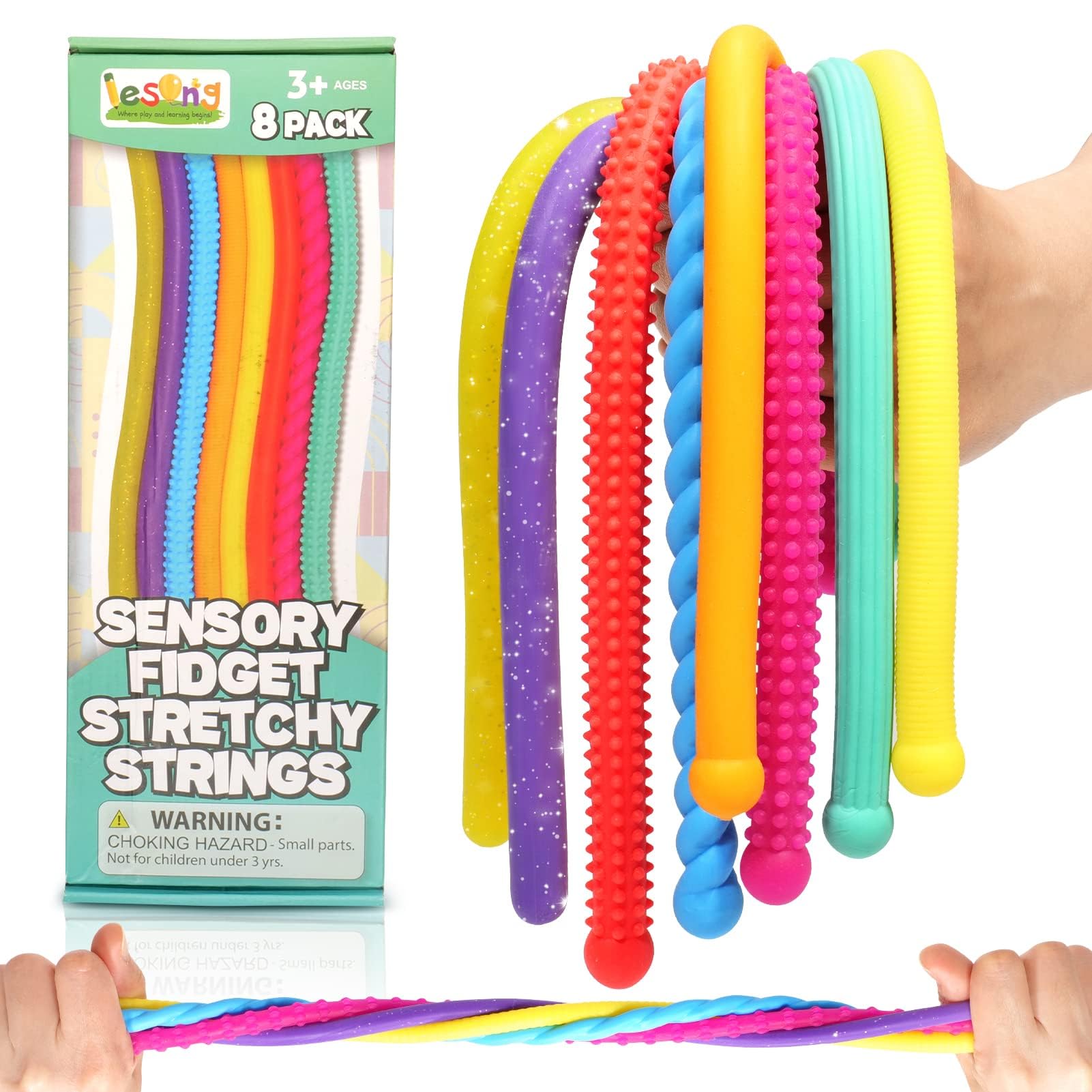 LESONG Stretchy Noodles 8-Pack
