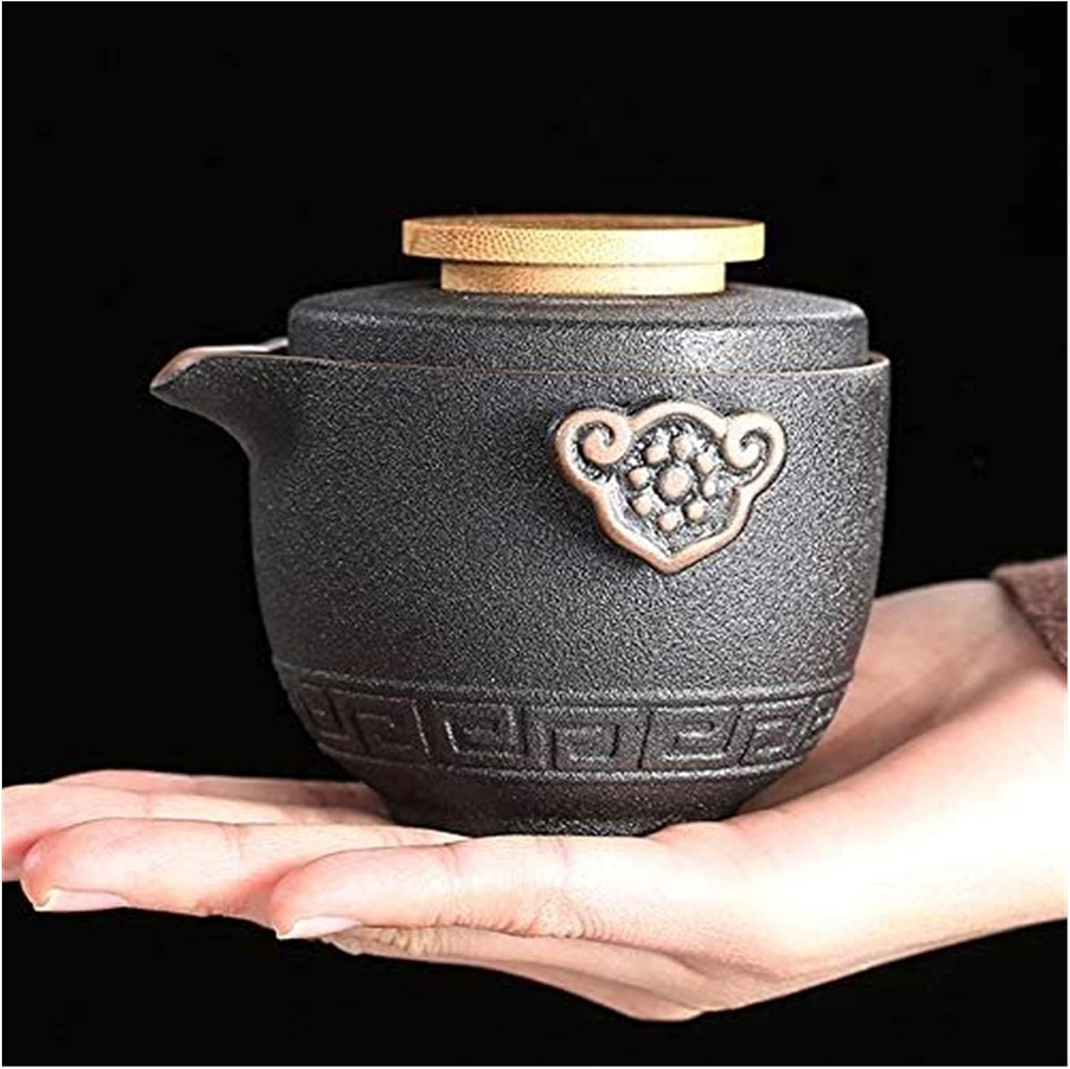 中国 陶器 ティーセット、ティーセット ティーポット ティーカップ 中国茶 旅行用