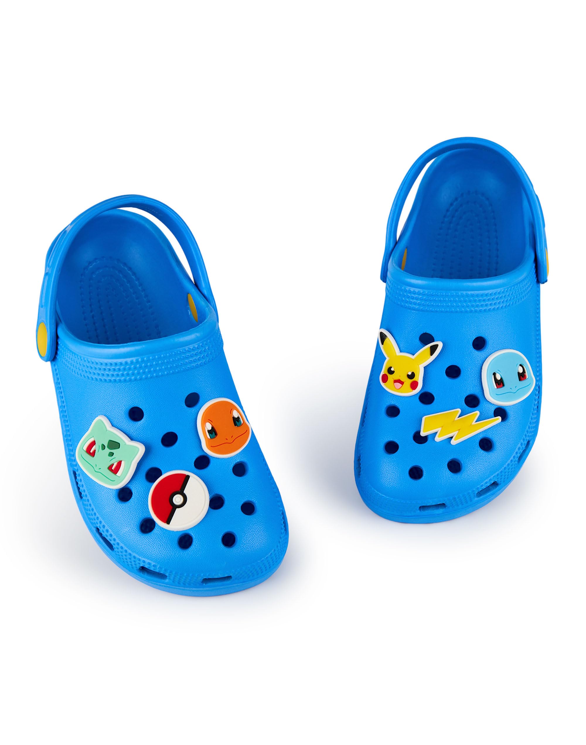 Pokémon Zuecos para Niño Calzado Infantil sin Cordones Azul Pikachu Charmander Squirtle Sandalias Chancla Correa Ajustable