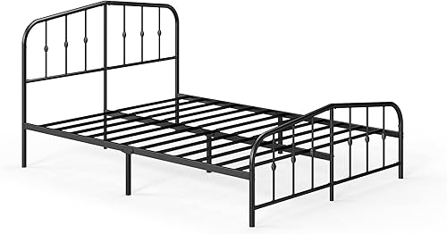 Miniatura 91 de Plataforma Zinus Arnav, Doble, Blanco Blanco,Negro -