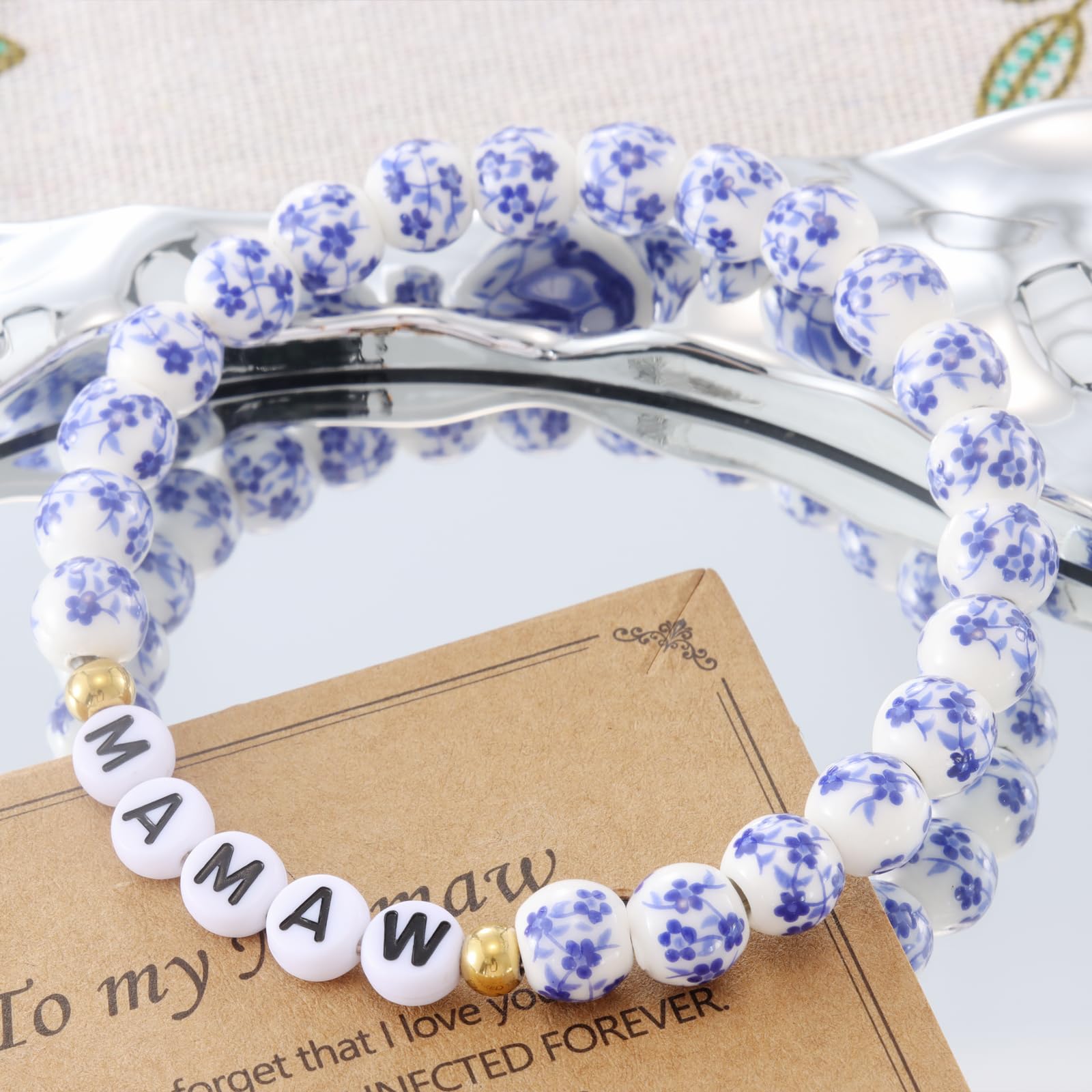Mamaw Gifts Bracelet for Mothers Day Grandma from Grandkids Birthday Best Easter Gift for Mamaw