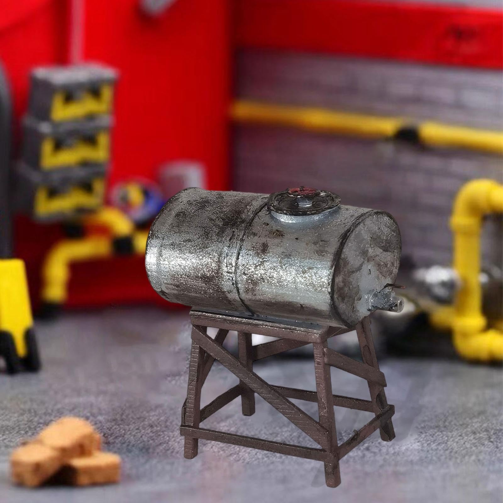 F Fityle Modelo a Escala HO, Tanque de Agua, Tren, decoración de escenarios, dioramas, decoración, pequeño Adorno para Aficionados.