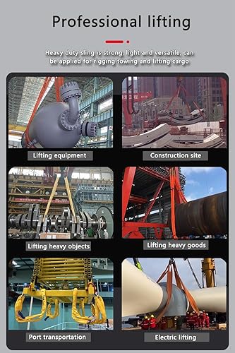 Miniatura 8 de Eslinga redonda doble de 26,000 libras, 13 pies, de poliéster, sin fin, para elevación de objetos pesados, eslinga de elevación de poliéster