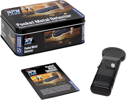 Miniatura 4 de Thames & Kosmos Spy Labs Inc Detector de metales de bolsillo detecta piezas metálicas de evidencia Herramientas y trucos esenciales del oficio de
