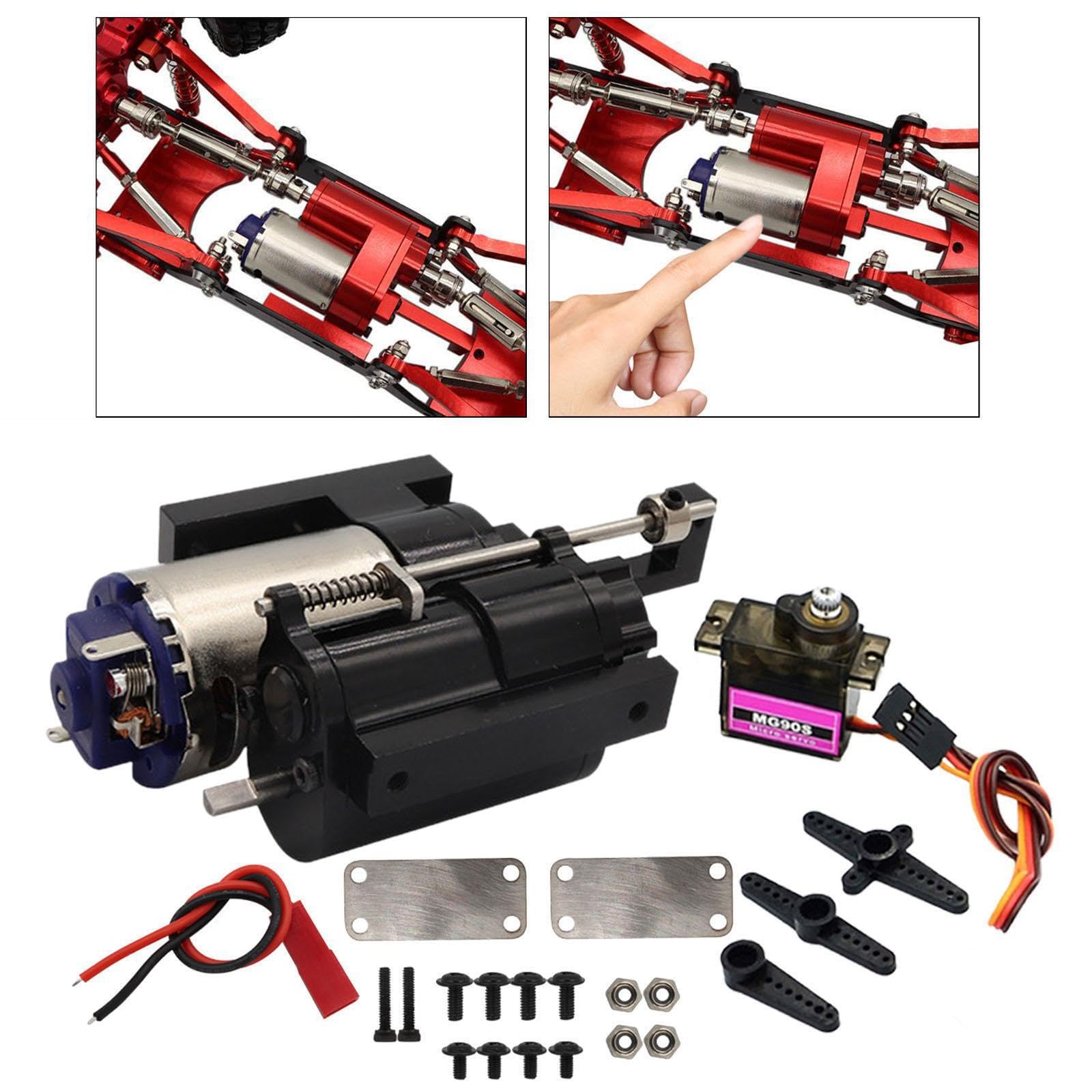 Parti di auto RC di facile installazione con supporto motore in metallo e accessorio di aggiornamento della trasmissione per hobbisti 1/12 112
