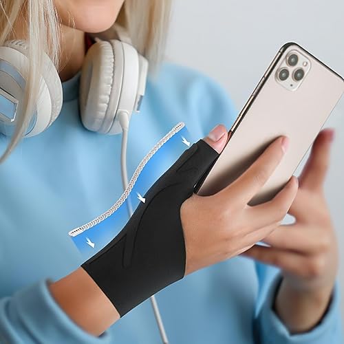 Miniatura 4 de Muñequera para pulgar estabilizador de compresión de cobre, soporte para el pulgar, férula de espica para túnel carpiano, artritis, tendinitis y