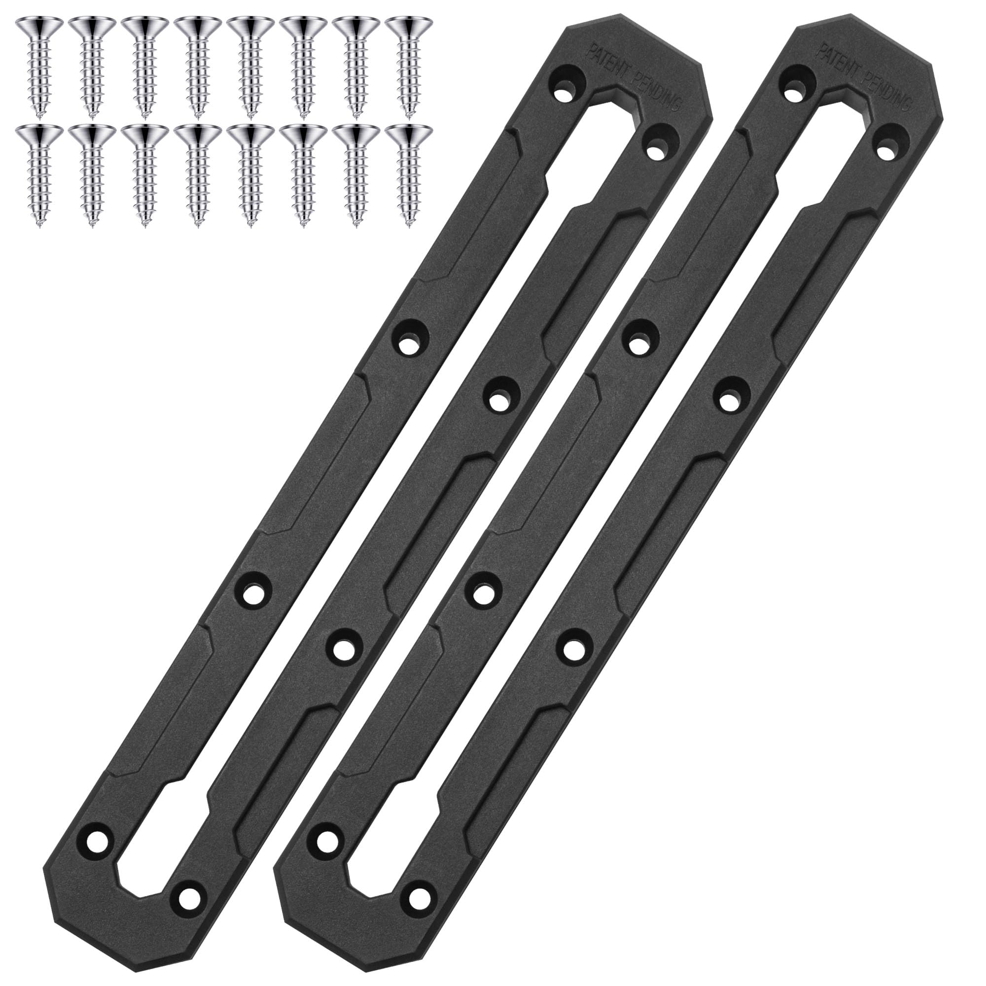 Omoojee 10.4 inch Kayak Track, Kayak Low Profile Track, Kayak Gear Track Mount Accessories for Fishing Rod Holder, Cup Holder, Anchor Cleats, 2 Pack