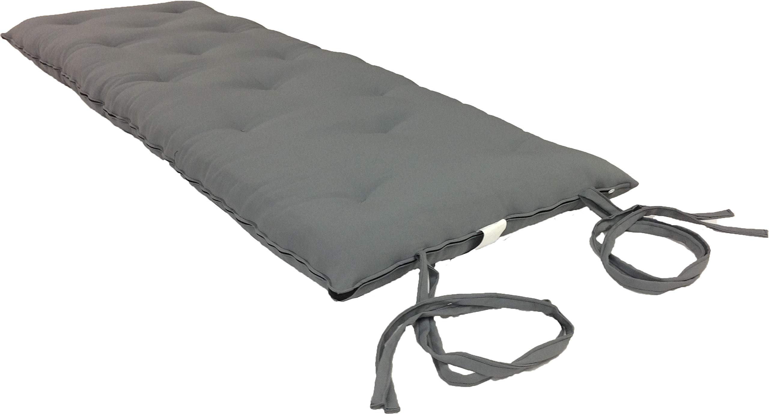 D&D Futon Furniture Traditionelle japanische Boden-Futon-Matratzen, faltbare Kissenmatten, Yoga, Meditaion, Einzelgröße, 7,6 cm dick x 68,6 cm breit x 203,2 cm lang (grau)