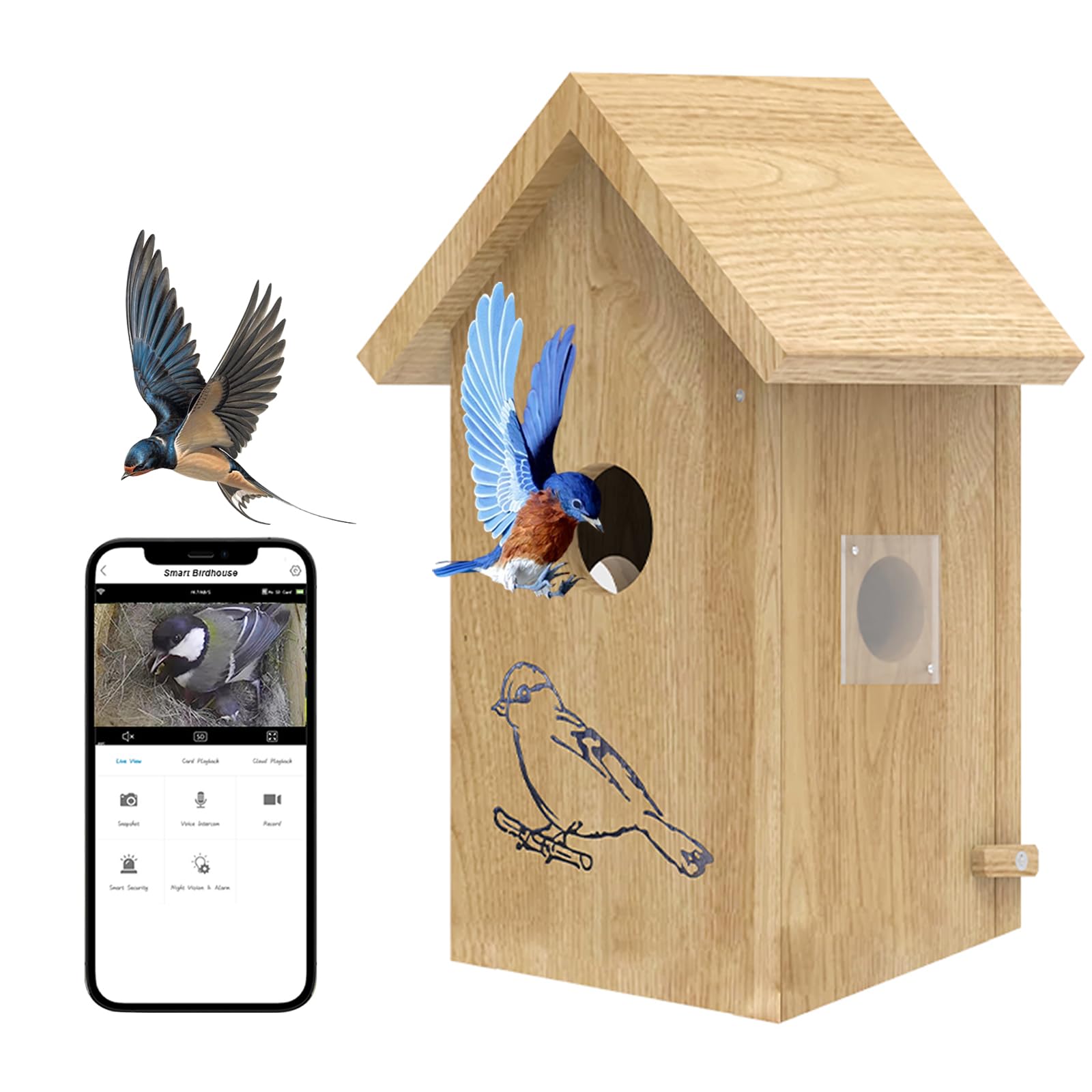 Smart Bird House With Camera 3mp Hd Bird Nest Camera Desertcart