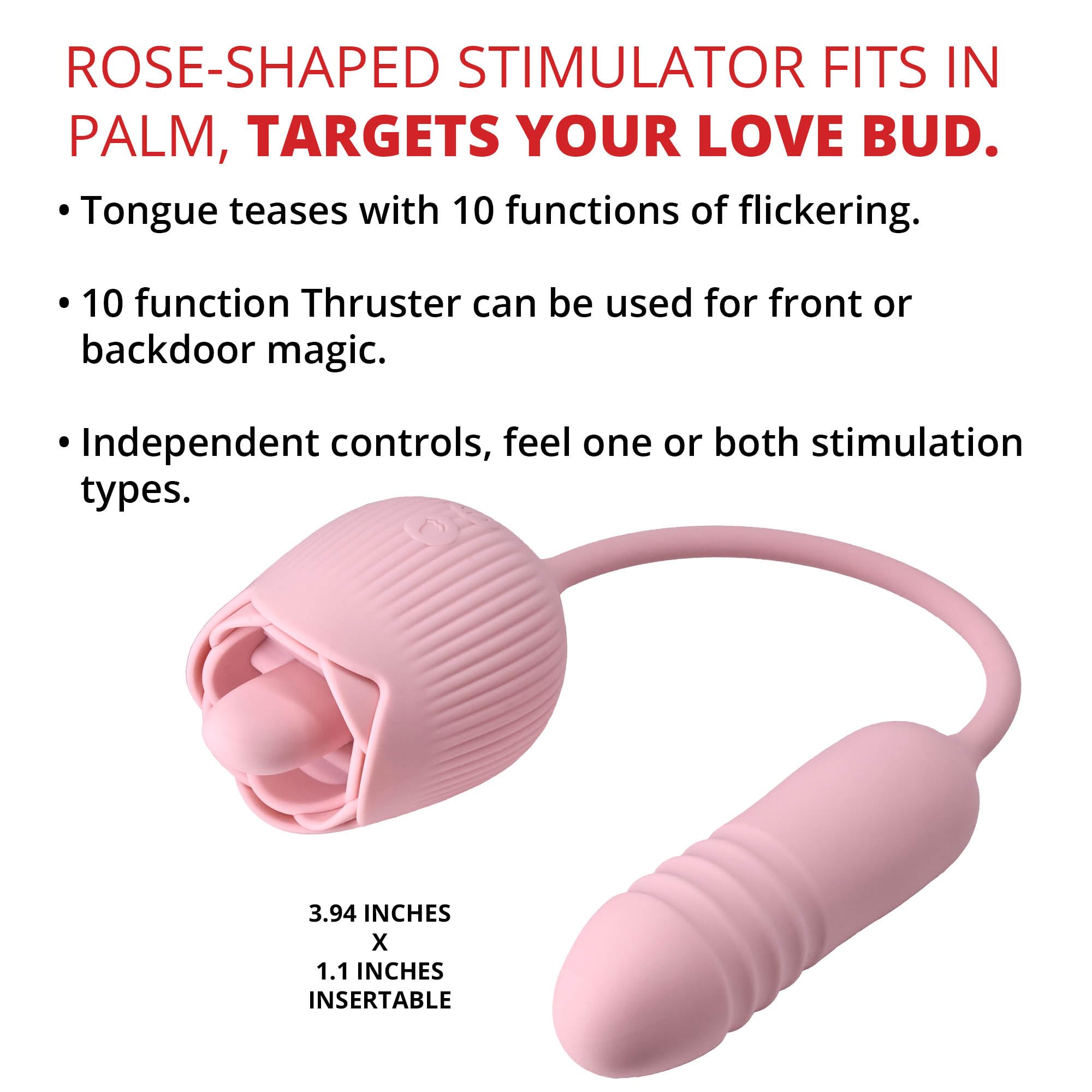 Adam & Eve Thrust and Tickle Rose