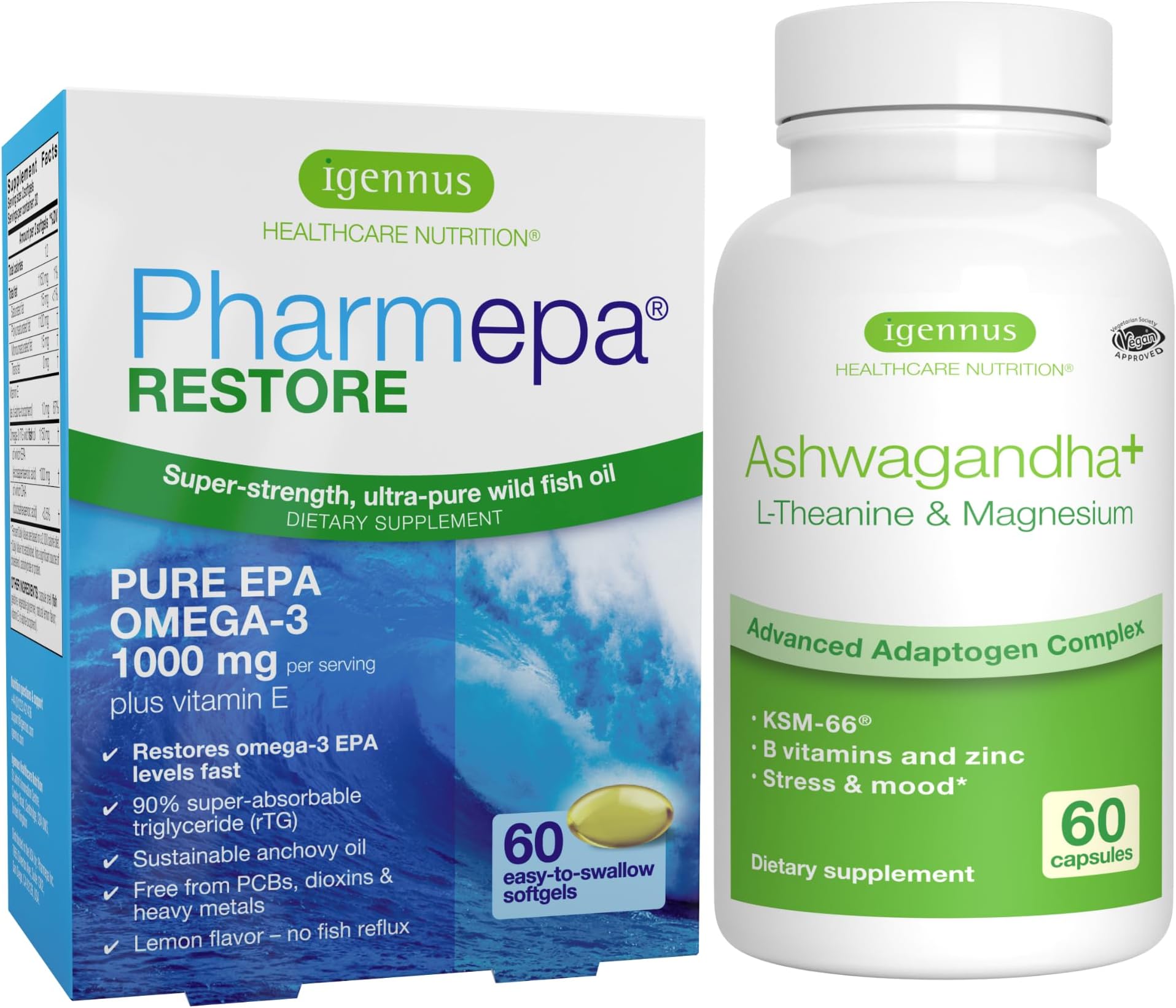 Pharmepa Restore + Ashwagandha+ LTheanine & Magnesium