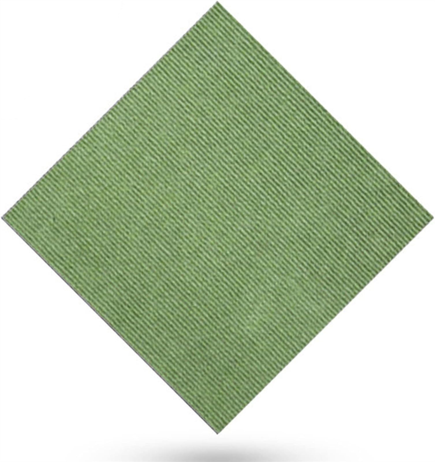 Cxvhsertwr Light Green Carpet Squares, Carpet Tiles Repeated Use Commercial Floor 12 * 12In(,30Pcs)