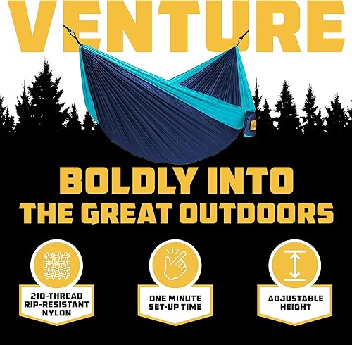 Miniatura 41 de Wise Owl Outfitters Hamaca de camping – Hamaca portátil de 500 libras con correas de árbol – viajes, mochileros, senderismo, equipo de campamento al