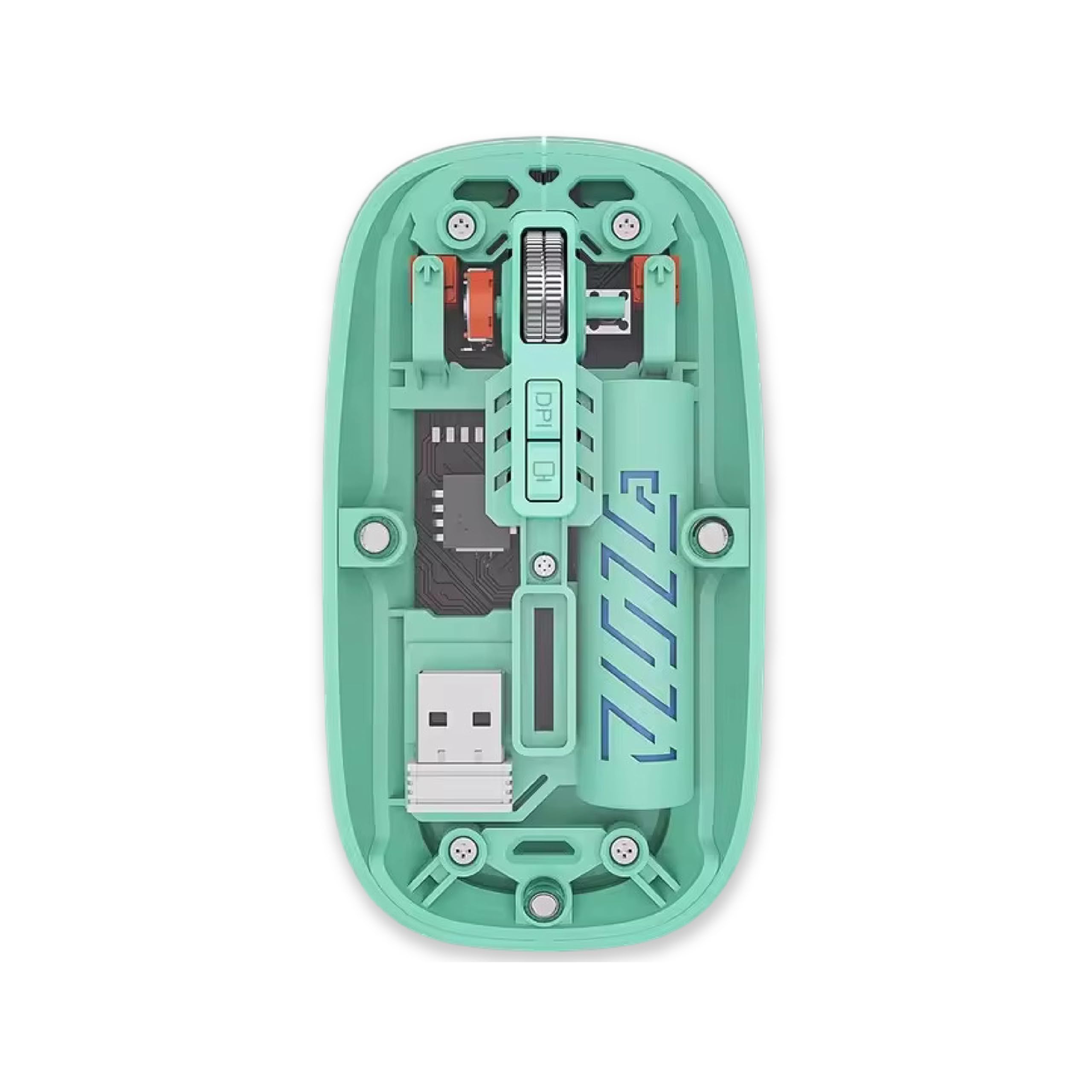 Wayona Clearclick Transparent Slim Wireless Mouse - Magnetic Cover, 3-Mode (Dual Bluetooth + USB), Rechargeable, One-Click Desktop, for MacBook/pc/iPad/Laptop-picture-23