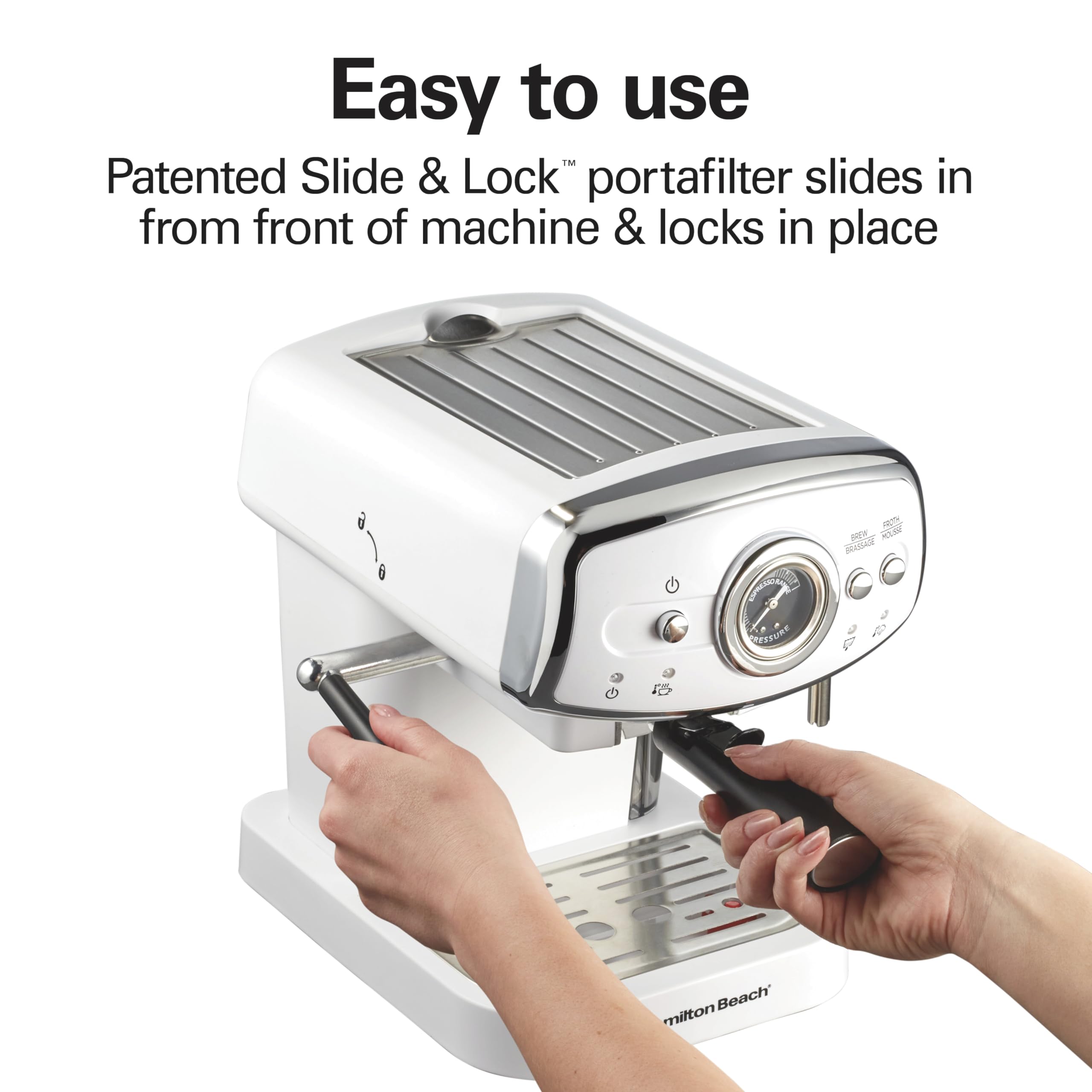 Hamilton Beach Espresso Machine - Cappuccino Latte -2