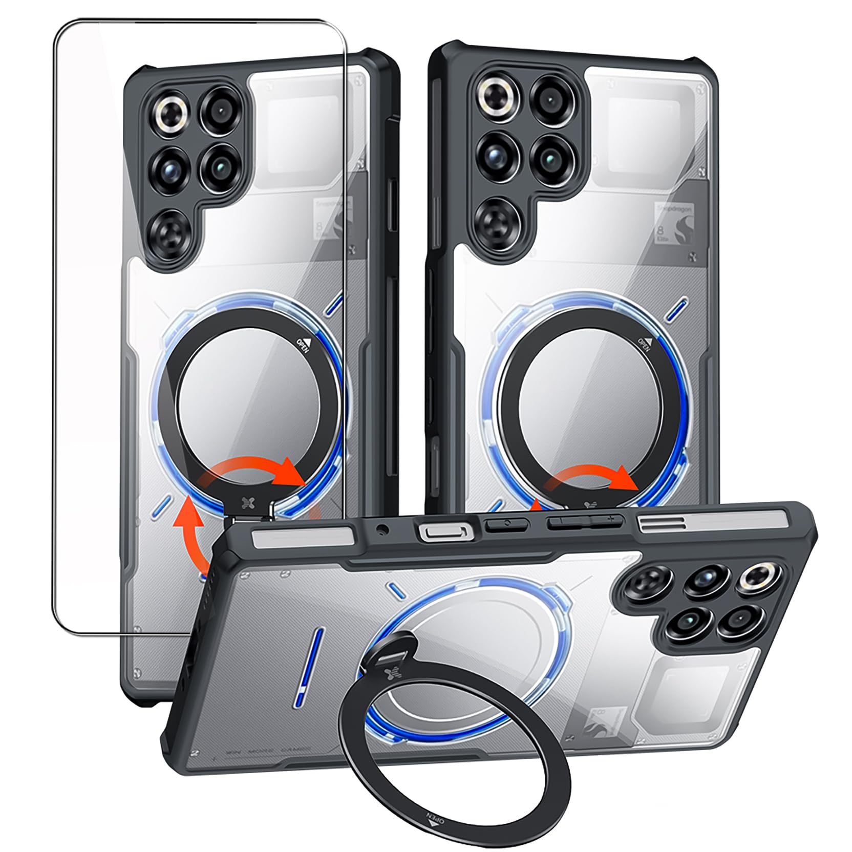 Pantserglas Beschermfolie 3 Stuks Voor ZTE Nubia RedMagic 11 Pro / Pro Plus / Air - 9H Hardheid