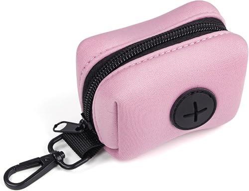 Dog poop bag holder for Leash Durable Poop Bag Holder Dispenser Lightweight Dog Waste Bag Holder with Secure Clip Portable Dog Bag Holder for Walking, Training & Outdoor Use