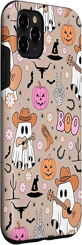 Miniatura 3 de Funda retro occidental para iPhone 11 Pro Max Fantasma Fantasma Vaquero de Halloween