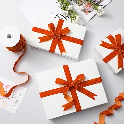 Miniatura 203 de Chuangdi 3/8 pulgadas, 60 yardas, cinta de terciopelo azul verde azulado de Navidad, cintas anchas de terciopelo vintage para adornos de árbol