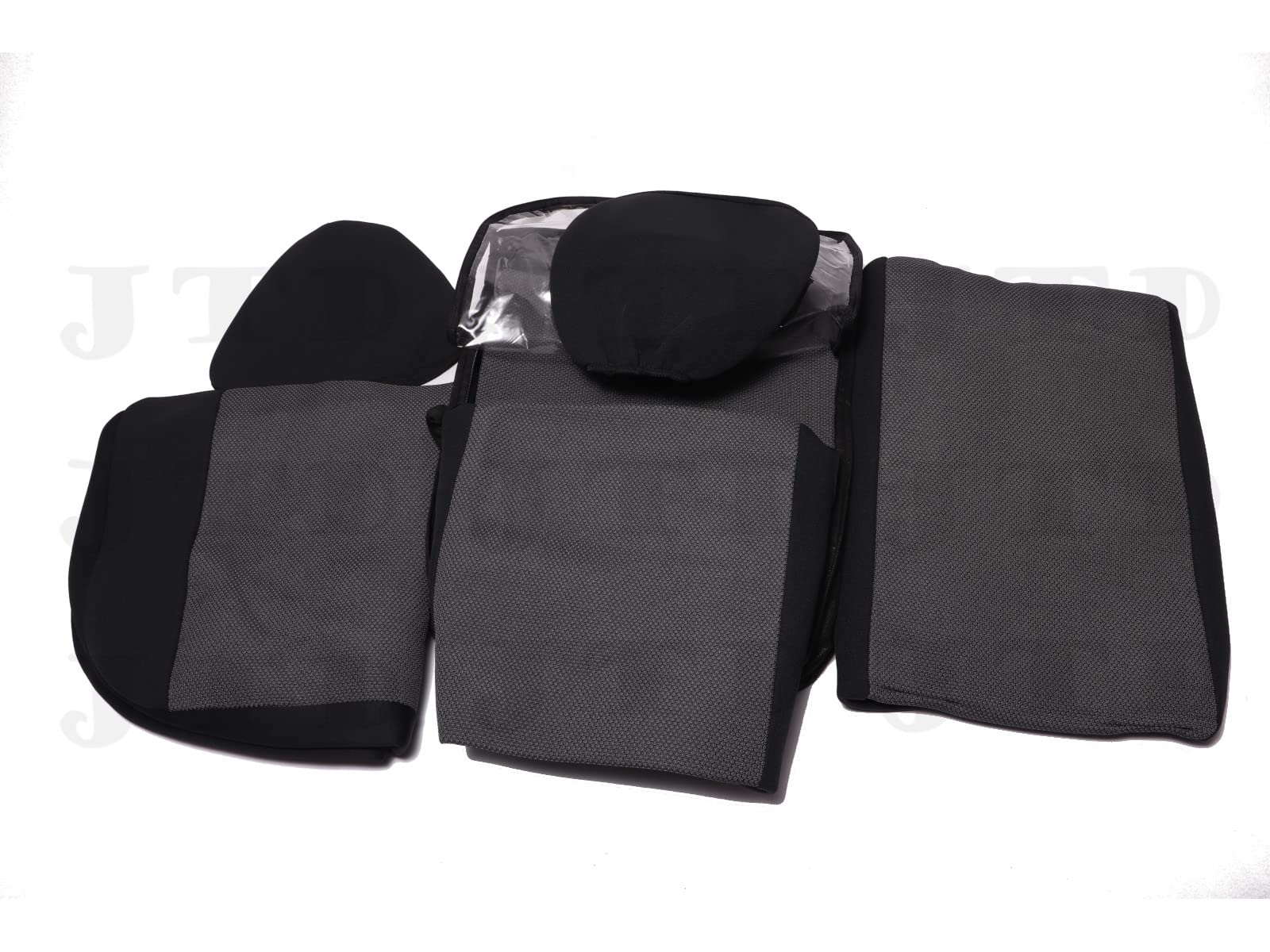 Housses de sièges pour R e n a u l t Master 2010-2020, Housse Couverture Couvre Sieges, Noir et Gris