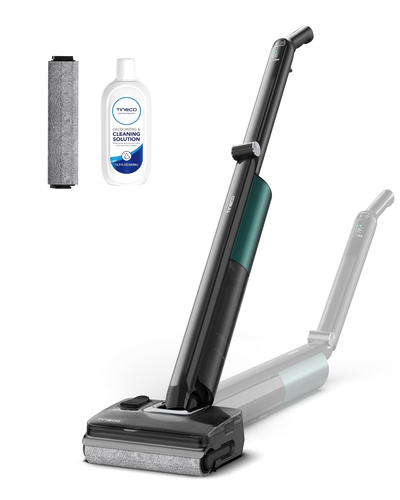 Tineco Floor One i7 Fold aspirateur Eau et poussière, Aspiration 22 kPa, Conception Anti-emmêlement DualBlock, FlashDry 85 ℃, autonomie 50 Min, Nettoyage des Bords Double Face, Design Plat à 180°
