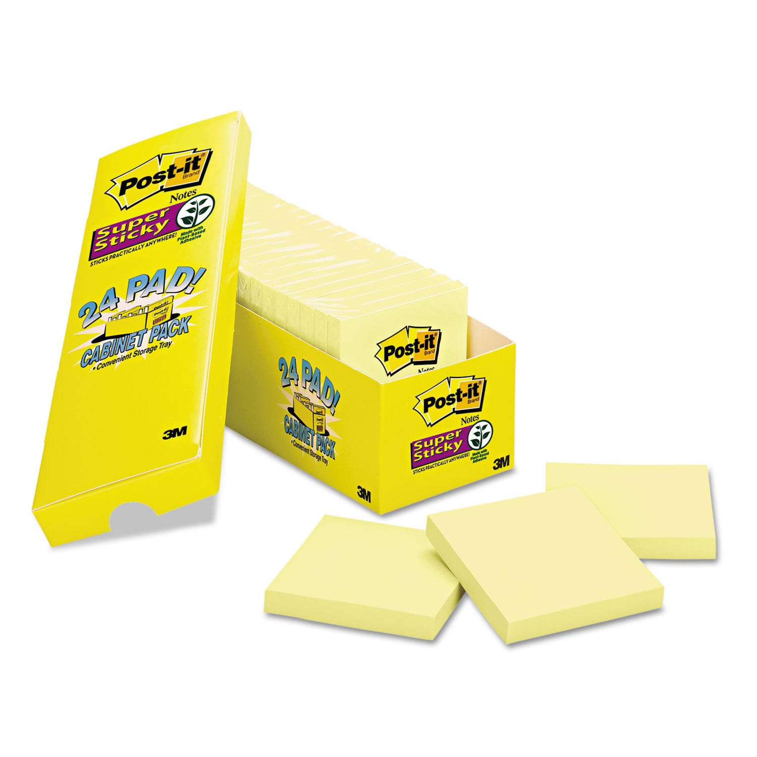 Post-it Super Sticky note Office Pack 7,6 x 7,6 cm giallo canarino Paper 24/confezione