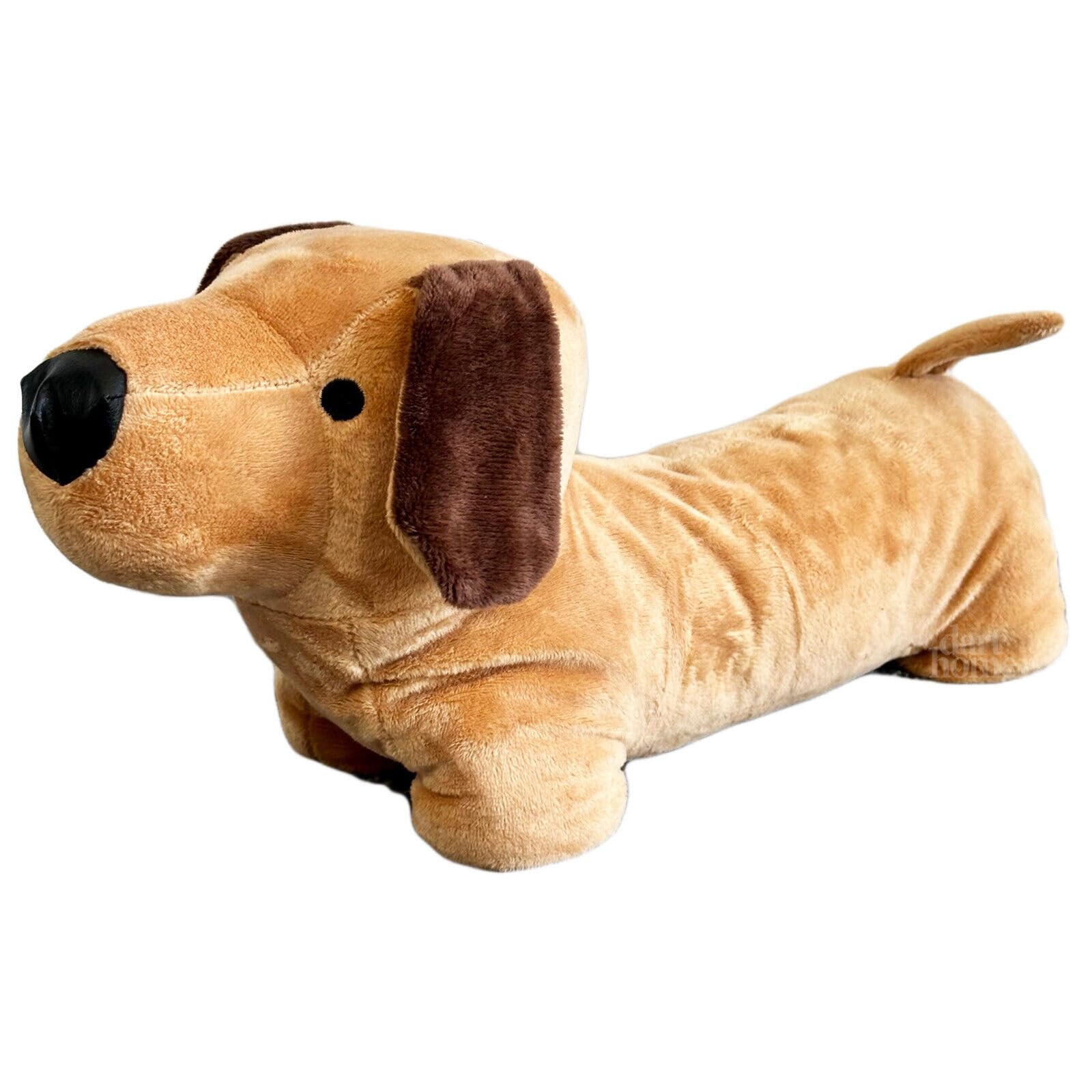 Darthome Brown Sausage Dog Door Stop 34X14x12cm Light Soft Novelty Puppy Animal Heavy Stopper