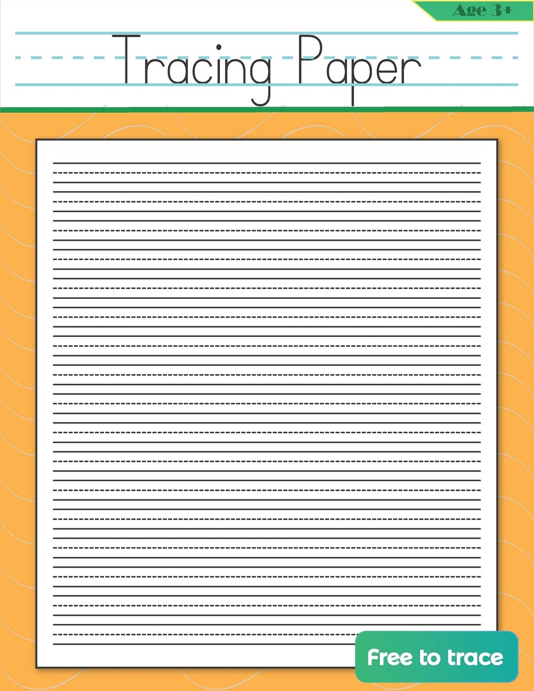 Tracing Paper: Blank Handwriting Notebook For Kids (Fun Kids Tracing Book) Paperback – Large Print, 22 Aug. 2018