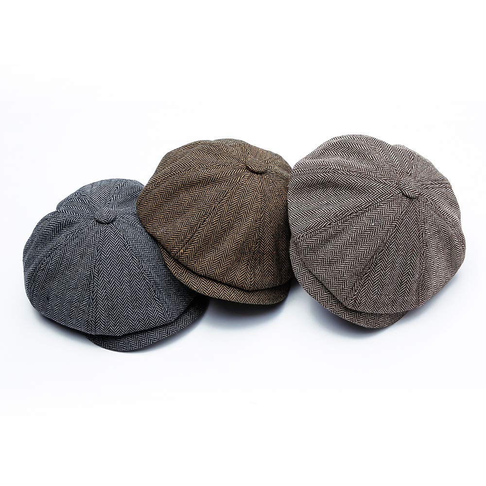 Czapka z daszkiem Gatsby 8-częściowa beret Newsboy Flat Cap